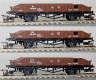3200 Peresvet Set of 3 2-axle Flat cars